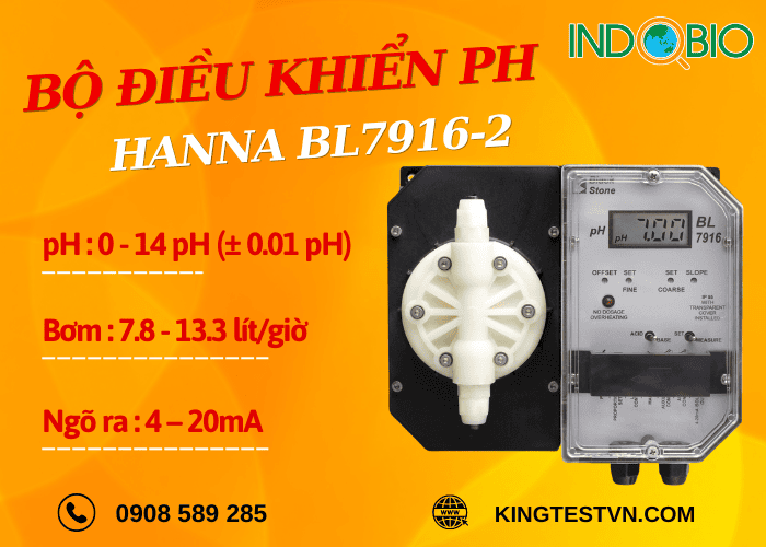 Bộ điều khiển pH tích hợp bơm BL7916-2